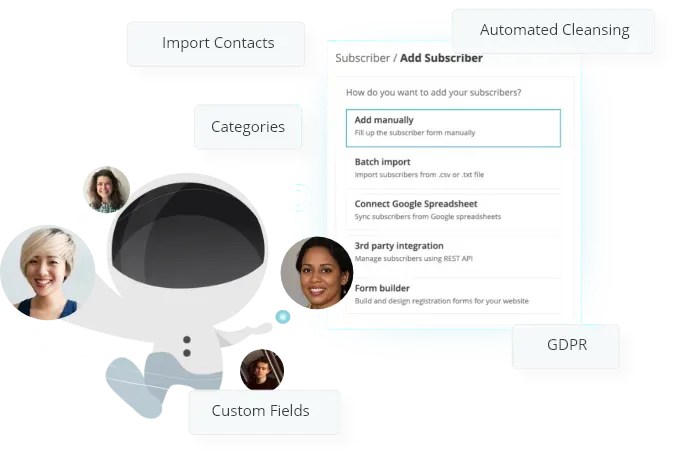 Manage Unlimited Email Subscriber List