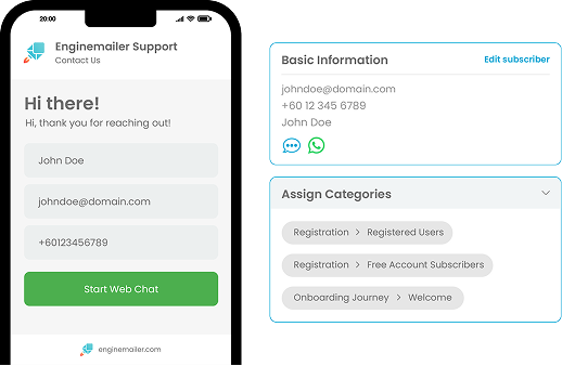 Grow subscribers from real conversations